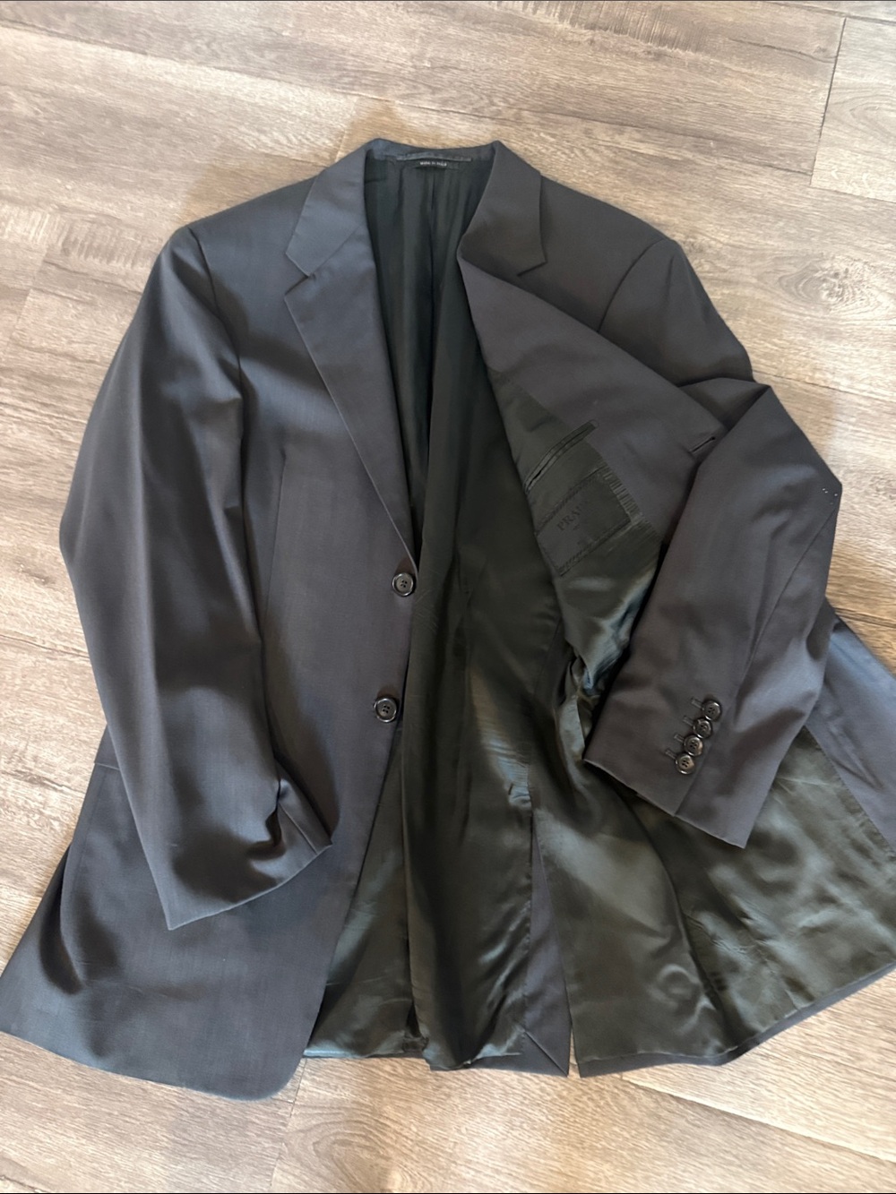 Prada Men's Black Two-Button Sport Coat